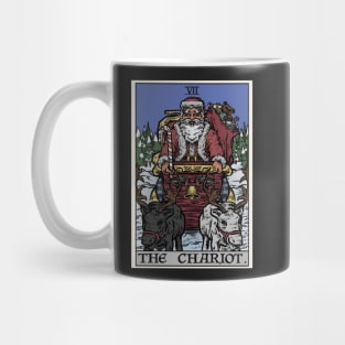 The Chariot Tarot Card Christmas Edition Mug